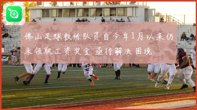 佛山足球教练队员自今年1月以来仍未领取工资奖金 亟待解决困境