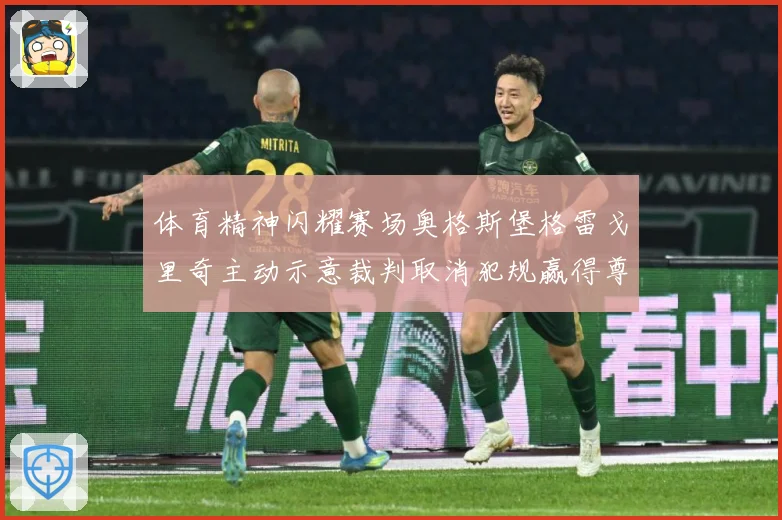 体育精神闪耀赛场奥格斯堡格雷戈里奇主动示意裁判取消犯规赢得尊重